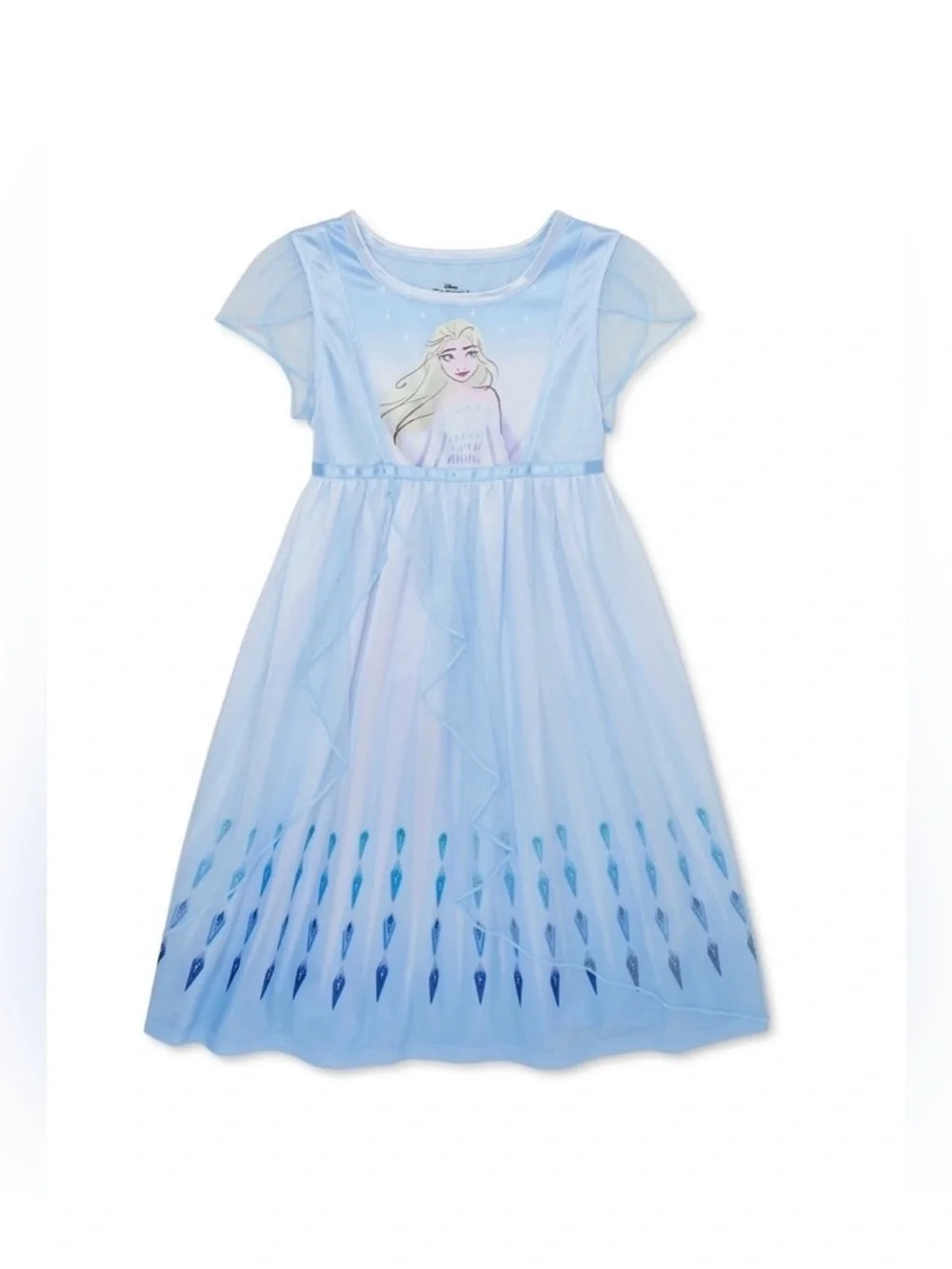 Disney Light Blue Frozen Elsa Girls Nightgown
